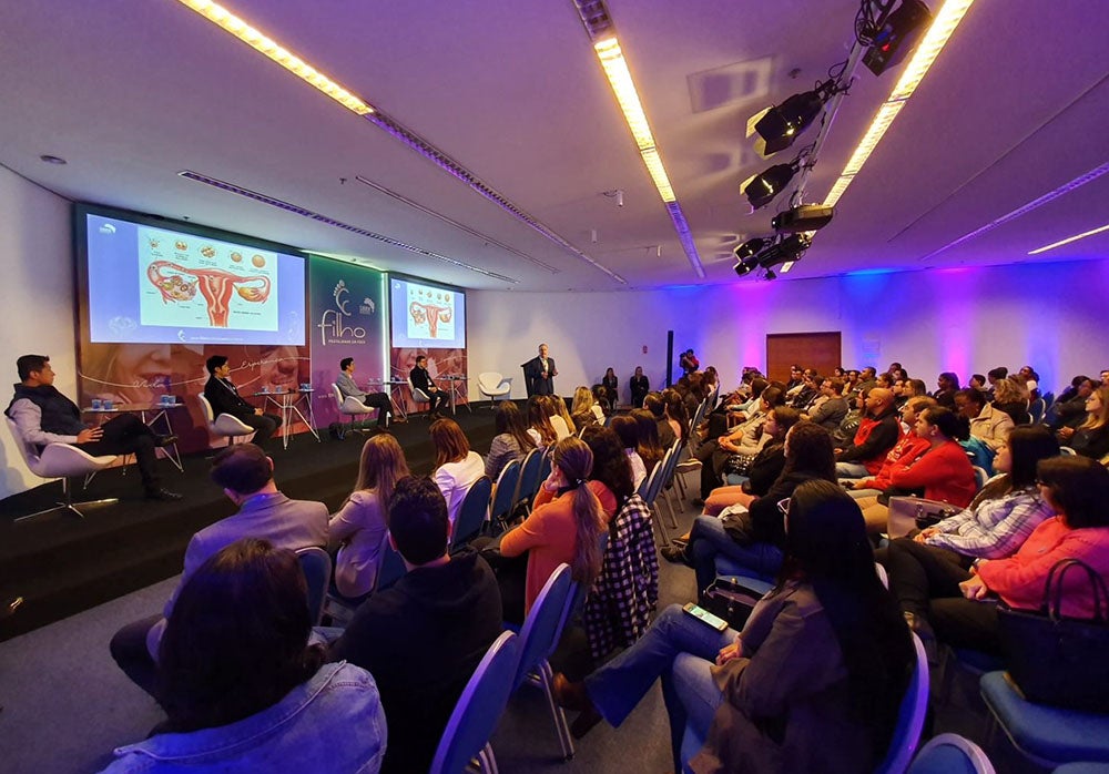Palestra no Primeiro evento filho Fertilidade Em foco